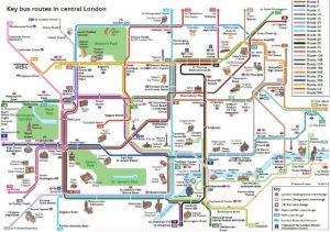 Plan Bus Londres En Pdf Interactif Carte Avec Lignes Zones