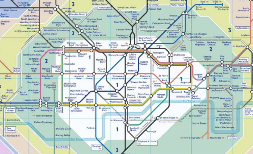 Plan Metro Londres En Pdf Interactif Carte Avec Zones Monuments