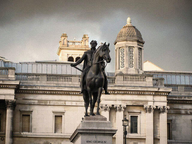 Statut Trafalgar Square George IV