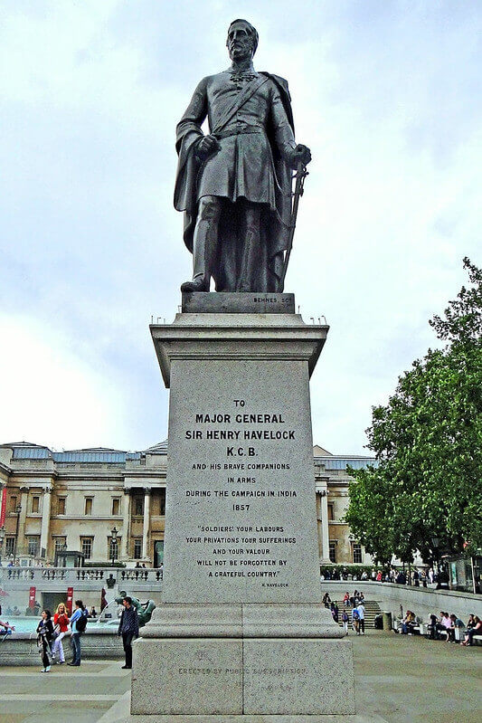 Statut Trafalgar Square Sir Henry Havelock