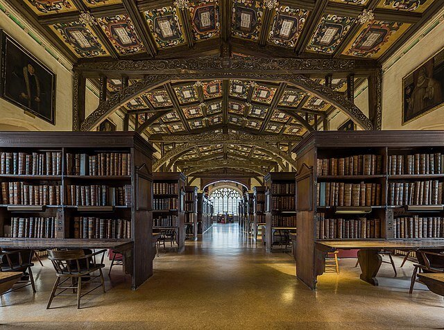 Bodleian Library, lieu de tournage de la bibliothèque de Poudlard - Crédit