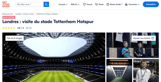 Visite Stade Tottenham Hotspur Stadium