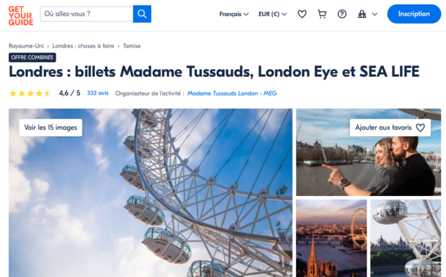 Pass Madame Tussauds London Eye