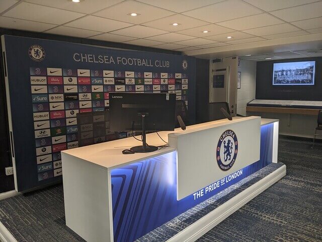 Salle de presse Stamford Bridge Stade Chelsea FC