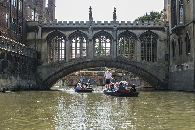 Pont des soupirs à Cambridge