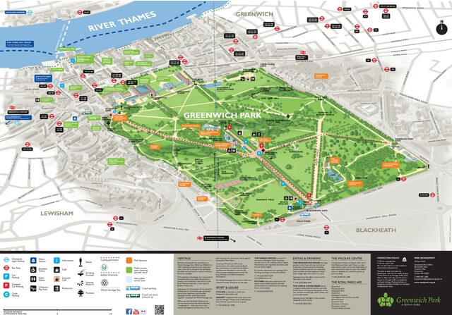 Plan Greenwich Park