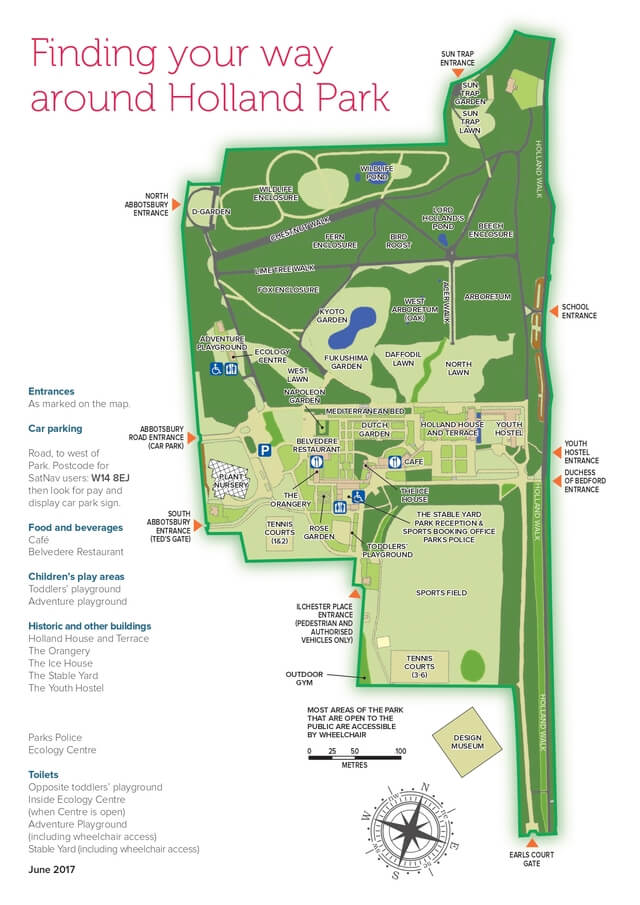 Plan Holland Park